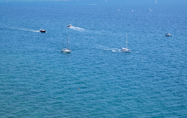 Traffic in front of Port of Portoroz, Slovenia