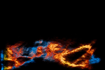 Dark holographic background. Abstract shiny cheerful wallpaper image. Cheerful disco festive foil....