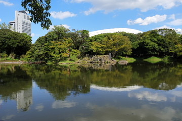 Naklejka na ściany i meble 秋の日本庭園