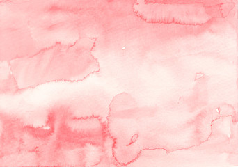 Blush pink watercolor Soft red texture Invaitation design Abstract backdrop