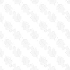 Leaf gray seamless pattern. Fashion graphic background design. Modern stylish abstract texture. Design monochrome template for prints, textiles, wrapping, wallpaper, website. Vector illustration.