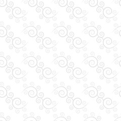 Fototapeta na wymiar Spiral seamless pattern. Fashion graphic background design. Modern stylish abstract texture. Monochrome template for prints, textiles, wrapping, wallpaper, website etc. Vector illustration.