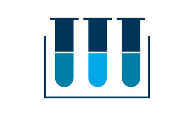 Test tube icon for lab and science content