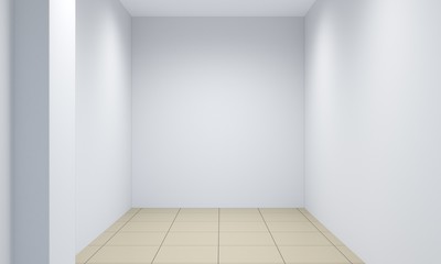 empty pavilion, interior visualization, 3D illustration