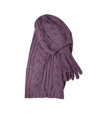 Knitted Winter Set - Beanie, Gloves and Scarf 
