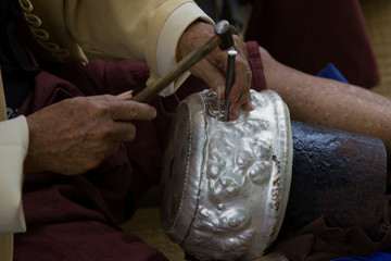 Obraz premium Silver wall