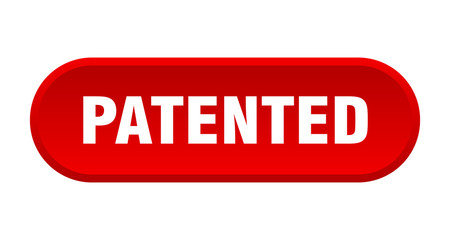patented button. patented rounded red sign. patented
