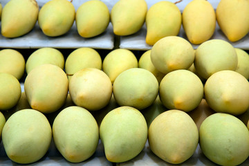 Ripe manggo in the fruit market 