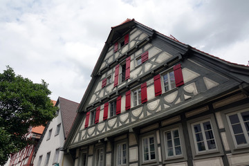 Fototapeta na wymiar Fachwerkhaus in Blaubeuren