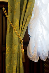curtains with an ornament
