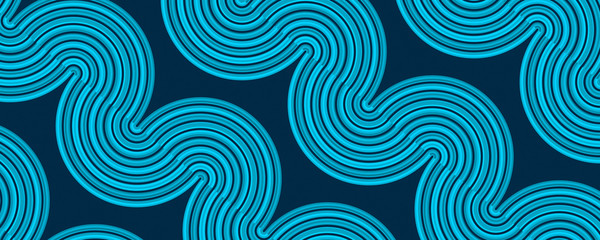 Fototapeta premium Blue wave texture background