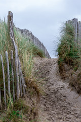 Fototapeta premium Sand footpath to a beach.