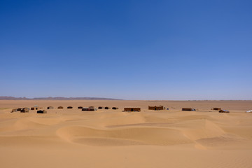 Camp in Zagora Desert