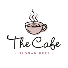 Coffee Shop Cup Logo Template Vector