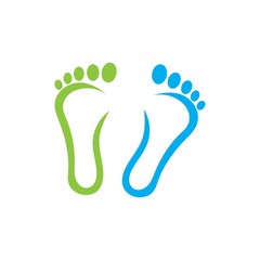 foot logo vector