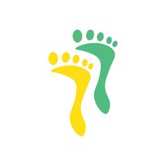 foot logo vector