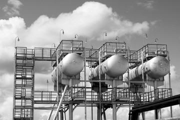Oil and gas industry. Refinery plant