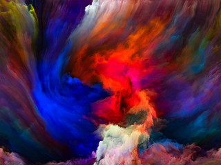 Obraz na płótnie Canvas Unfolding of Color Motion