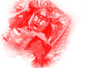 abstract background with hearts