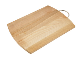 Wooden cutting board isolated