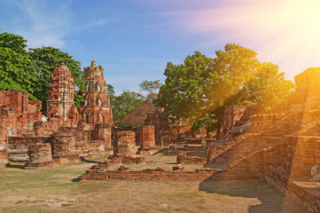 Wat Mahathat temple, Sukhothai Historical Park, Thailand 