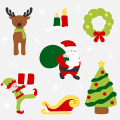 Christmas icon set - colorful
