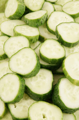 Sliced cucumber background