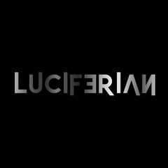 Fototapeta na wymiar Luciferian- A symbol of satanic god Lucifer in silver metal