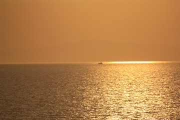 Sunrise-sunset in the Aegean
