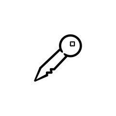 Key icon. Safe secure symbol