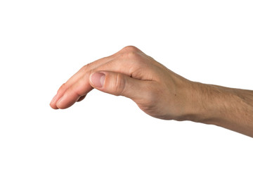 hand isolated on white background