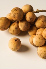 Lansium parasiticum, commonly known in English as langsat or lanzones, is a species of tree in the Mahogany family with commercially cultivated edible fruits. The species is native to South East Asia