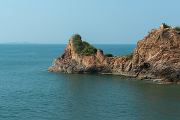 Fototapeta na wymiar Nivti Rock in Sindhudurga,Maharashtra,India,Asia