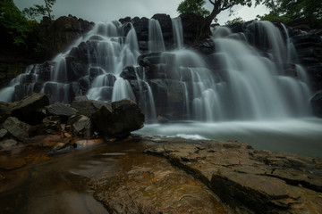 Savdav Waterfall near Kankavli in Sindhudurga,Maharashtra,India,Asia