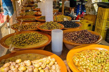mercado aceitunas olivas