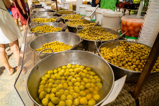 mercado aceitunas olivas