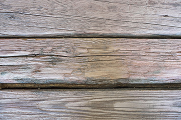 Fototapeta premium Background of old gray wooden boards. Horizontal photo, wallpaper.