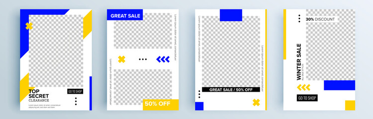 Modern abstract covers set, minimal covers design. Colorful geometric background, vector illustration.