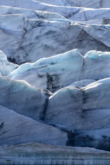 Detalis of glacier ice on Iceland