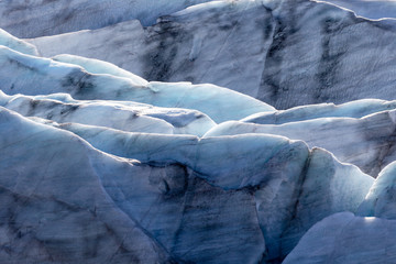 Detalis of glacier ice on Iceland