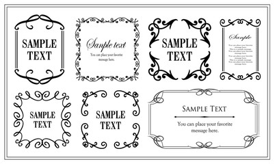 高級感のあるフレームデザイン