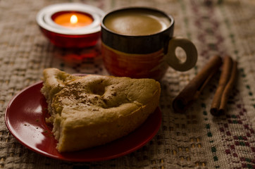 cup of coffee and cake