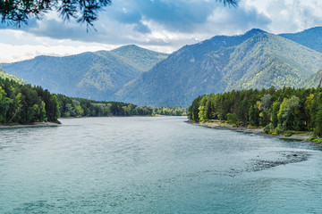 View of the Katun River, from the observation deck