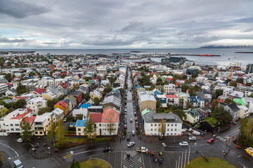 View from hallgrimskirkja -  Iceland