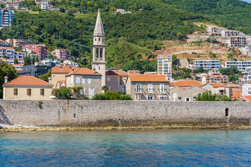 Ancient stone fortress in the city of Budva.