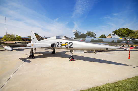 MADRID, SPAIN - SEPTEMBER, 5: Northrop RF-5A Freedom Fighter on September 5, 2015 in Madrid, Spain.