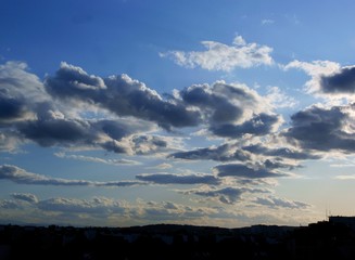 view of cloudy sky and various weather