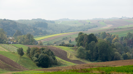 krajobraz wiejski pagórki © Mariusz Sowula