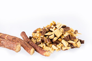 Glycyrrhiza glabra - Stems and licorice powder