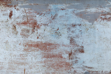 painted rusted metal surface, shot on a Sunny autumn day